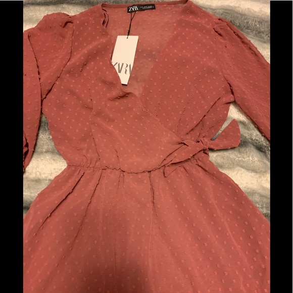 NWT ZARA SWISS DOT DRESS - Picture 7 of 8